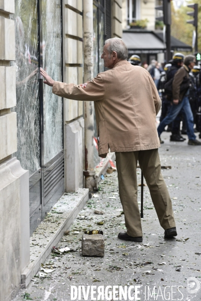 Manifestation contre la réforme du Code du travail à Paris.