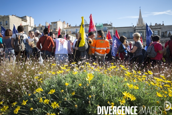 Manifestation unitaire des fonctionnaires à Montpellier