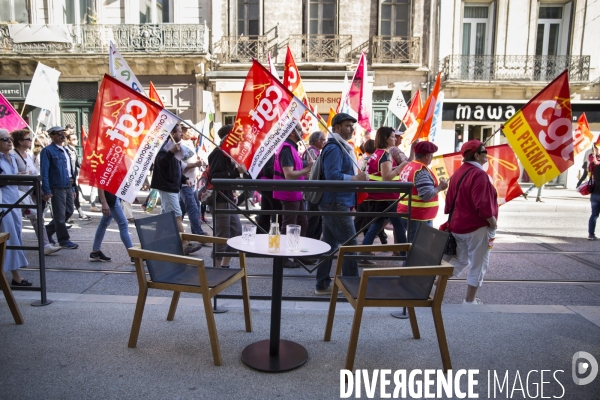 Manifestation unitaire des fonctionnaires à Montpellier