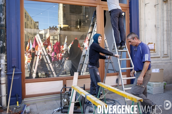 Manifestation unitaire des fonctionnaires à Montpellier