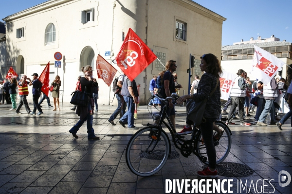 Manifestation unitaire des fonctionnaires à Montpellier