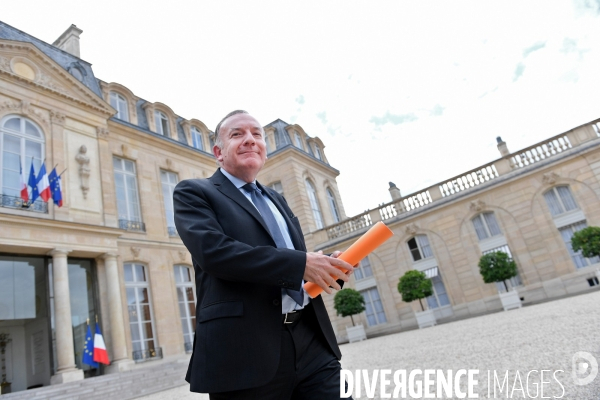 Emmanuel Macron reçoit  Jean Claude Mailly