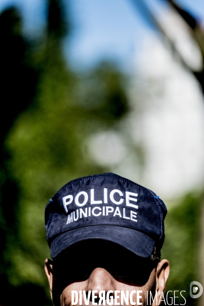 Lyon : patrouille de la Police Municipale.