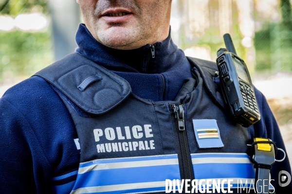 Lyon : patrouille de la Police Municipale.