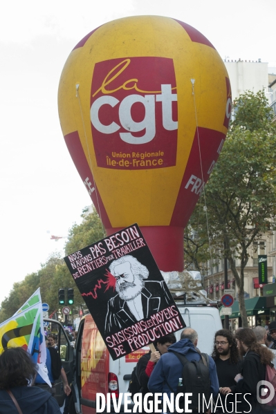 Manifestation contre la réforme du code du travail.