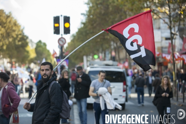 Manifestation contre la réforme du code du travail.