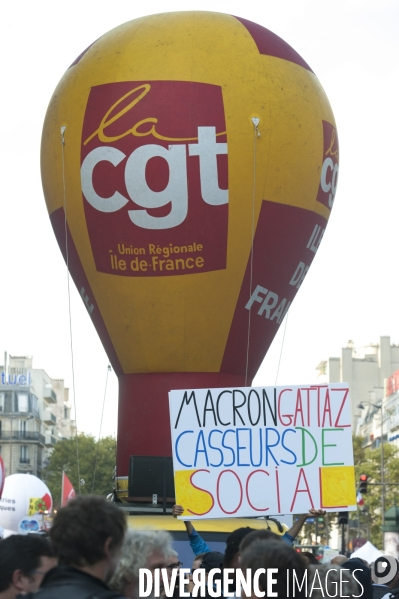 Manifestation contre la réforme du code du travail.