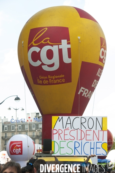 Manifestation contre la réforme du code du travail.