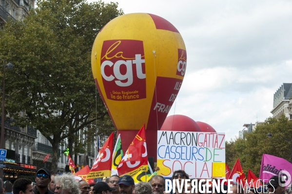 Manifestation contre la réforme du code du travail.