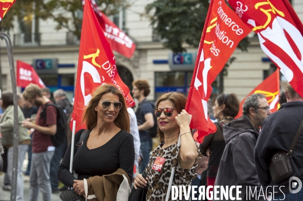 Manifestation contre la réforme du code du travail.