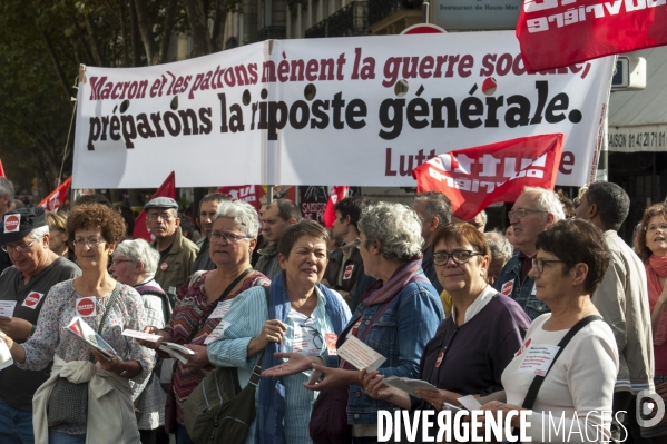 Manifestation contre la réforme du code du travail.