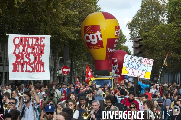 Manifestation contre la réforme du code du travail.