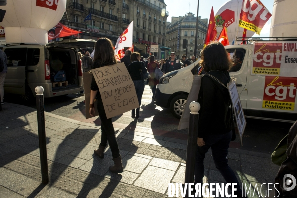 Manifestation contre la réforme du code du travail.