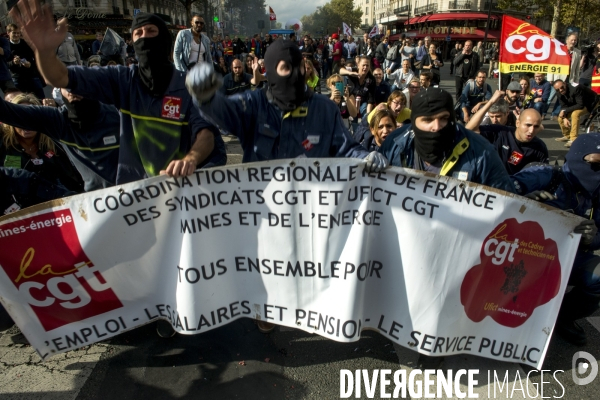 Manifestation contre la réforme du code du travail.