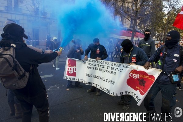 Manifestation contre la réforme du code du travail.