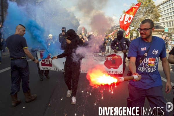 Manifestation contre la réforme du code du travail.