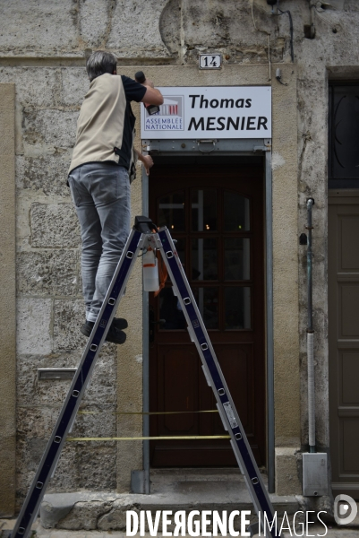 Thomas Mesnier. Député LRM dans sa circonscription.