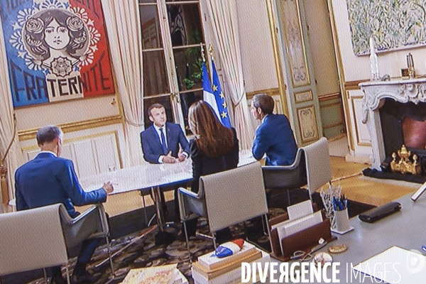 Emmanuel Macron : interview sur TF1 et LCI