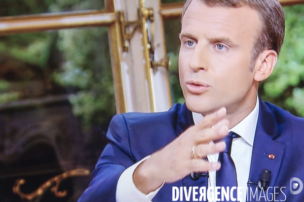 Emmanuel Macron : interview sur TF1 et LCI