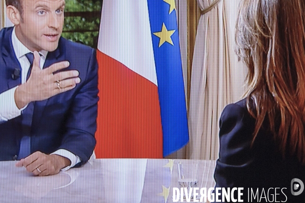 Emmanuel Macron : interview sur TF1 et LCI