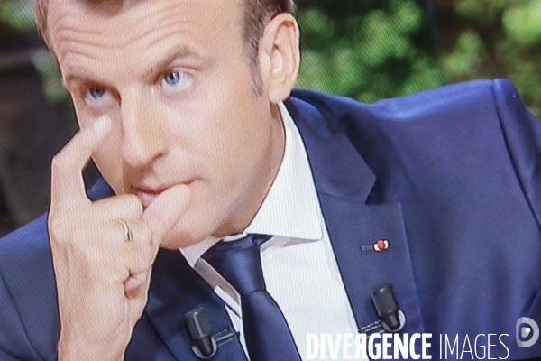 Emmanuel Macron : interview sur TF1 et LCI