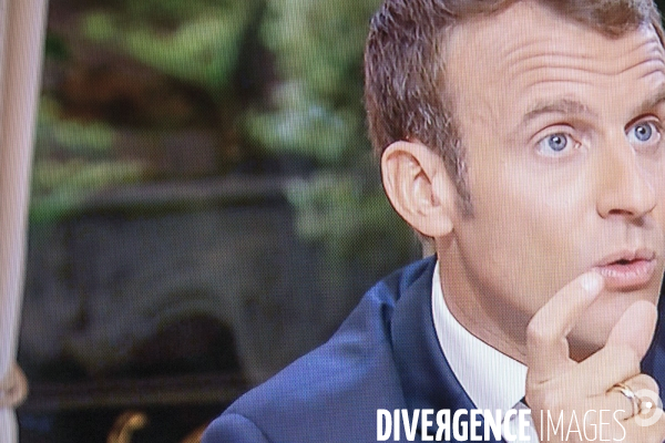 Emmanuel Macron : interview sur TF1 et LCI
