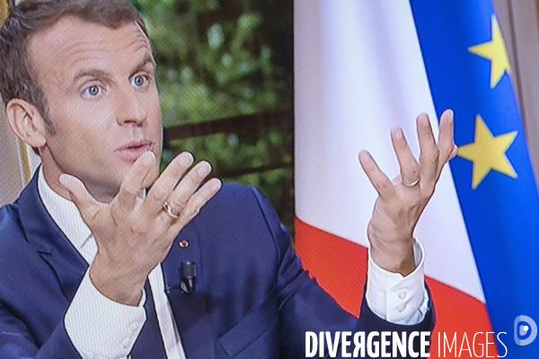 Emmanuel Macron : interview sur TF1 et LCI