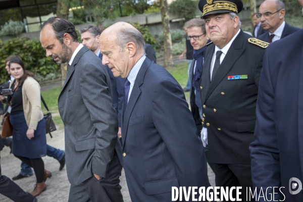 Alain Juppé, maire de Bordeaux, reçoit Edouard Philippe, Premier ministre