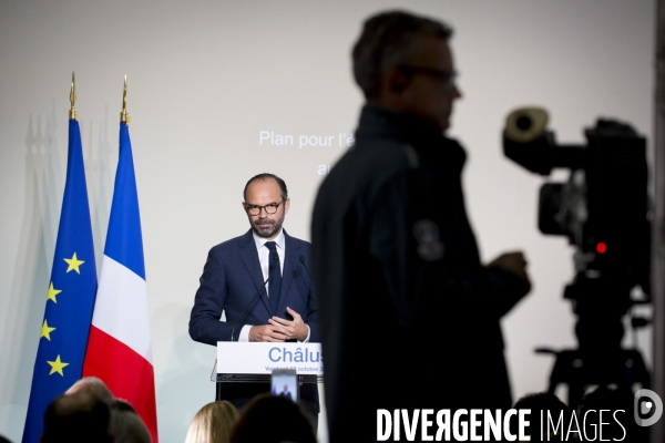 Edouard Philippe, Premier ministre, à Châlus