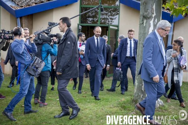 Edouard Philippe, Premier ministre, à Châlus