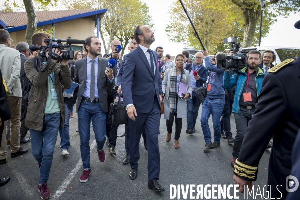 Edouard Philippe, Premier ministre, à Châlus