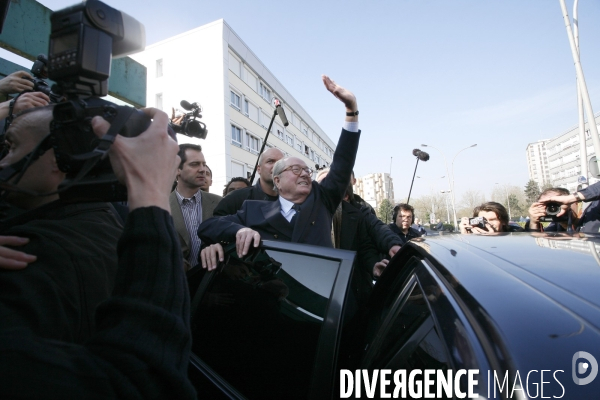 Jean Marie Le Pen en visite à Argenteuil