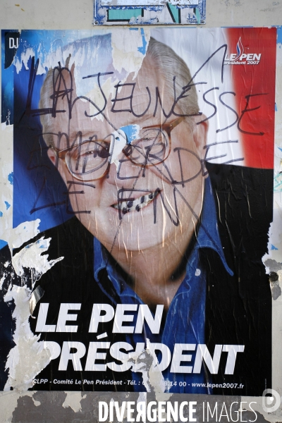 Jean Marie Le Pen en visite à Argenteuil