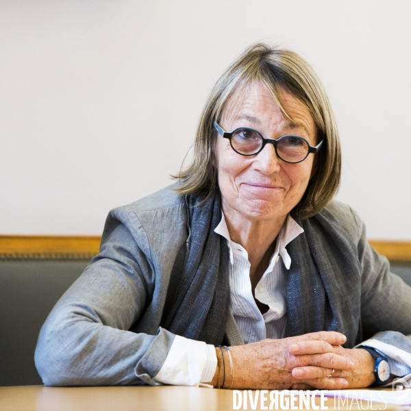 La ministre de la culture Françoise NYSSEN à l école des Beaux Arts de Paris.