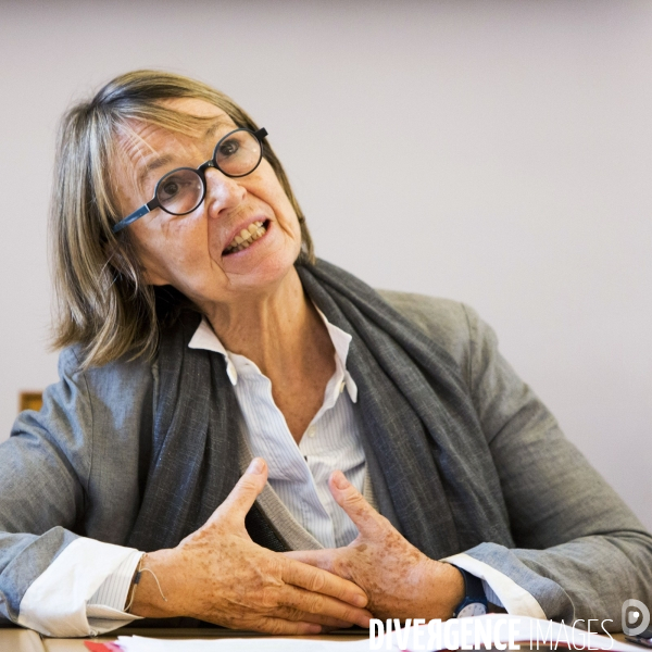 La ministre de la culture Françoise NYSSEN à l école des Beaux Arts de Paris.