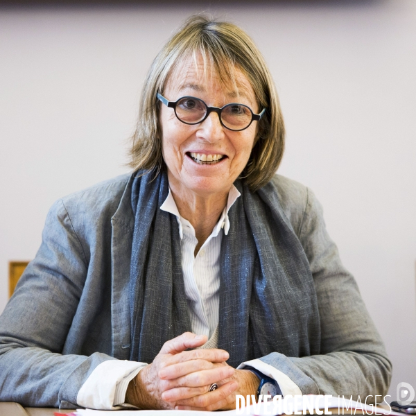 La ministre de la culture Françoise NYSSEN à l école des Beaux Arts de Paris.