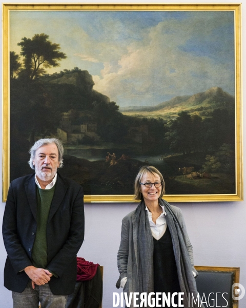 La ministre de la culture Françoise NYSSEN à l école des Beaux Arts de Paris.