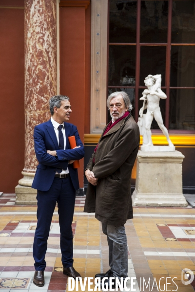 La ministre de la culture Françoise NYSSEN à l école des Beaux Arts de Paris.