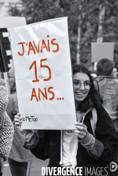 Rassemblement des femmes #MeToo dans la vraie vie, à Paris