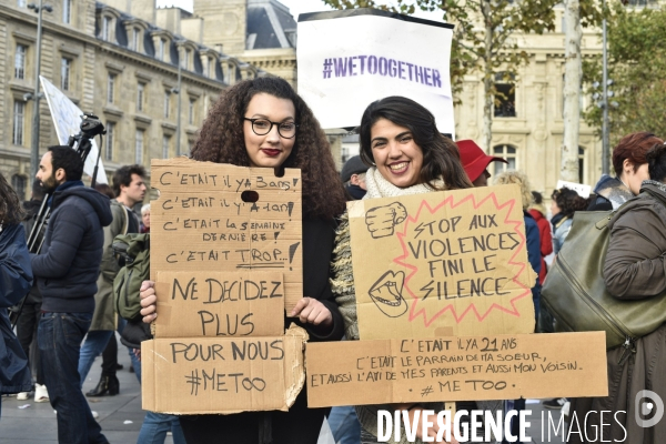 Rassemblement des femmes #MeToo dans la vraie vie, à Paris