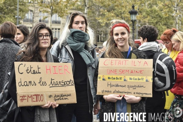 Rassemblement des femmes #MeToo dans la vraie vie, à Paris