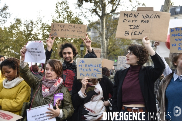 Rassemblement des femmes #MeToo dans la vraie vie, à Paris