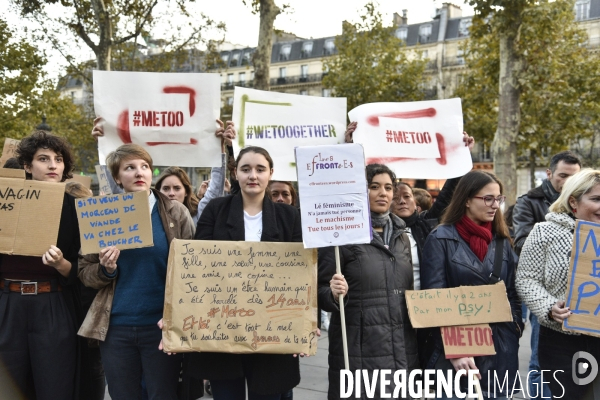 Rassemblement des femmes #MeToo dans la vraie vie, à Paris