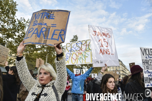 Rassemblement des femmes #MeToo dans la vraie vie, à Paris