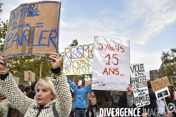 Rassemblement des femmes #MeToo dans la vraie vie, à Paris