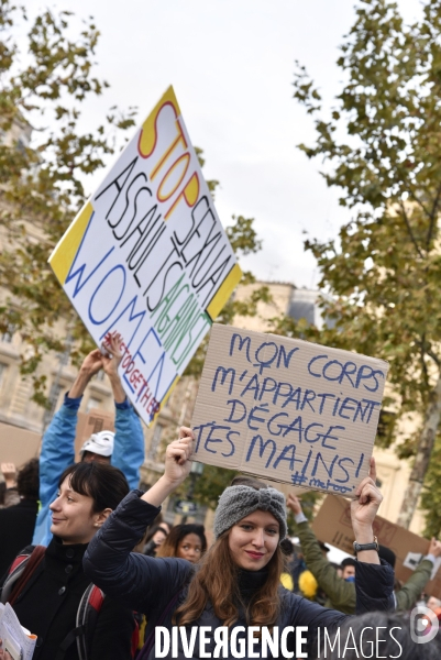 Rassemblement des femmes #MeToo dans la vraie vie, à Paris