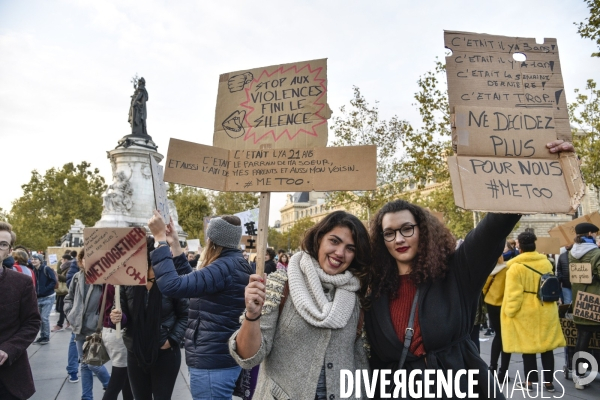 Rassemblement des femmes #MeToo dans la vraie vie, à Paris