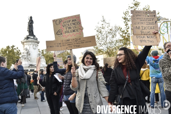 Rassemblement des femmes #MeToo dans la vraie vie, à Paris