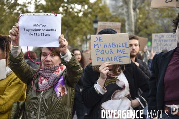 Rassemblement des femmes #MeToo dans la vraie vie, à Paris