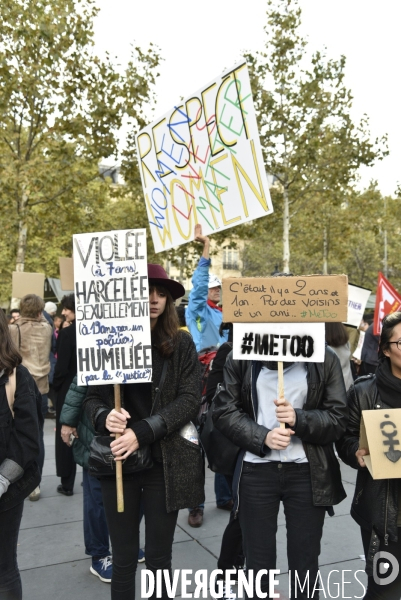 Rassemblement des femmes #MeToo dans la vraie vie, à Paris